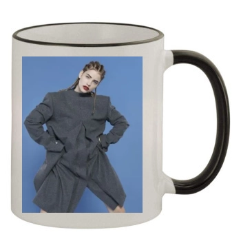 Barbara Palvin 11oz Colored Rim & Handle Mug