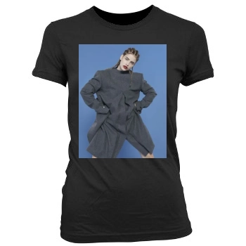 Barbara Palvin Women's Junior Cut Crewneck T-Shirt