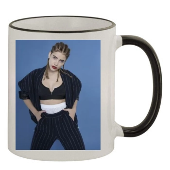 Barbara Palvin 11oz Colored Rim & Handle Mug