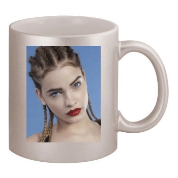 Barbara Palvin 11oz Metallic Silver Mug