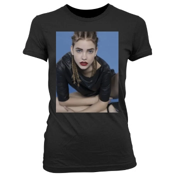 Barbara Palvin Women's Junior Cut Crewneck T-Shirt