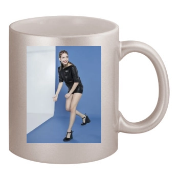 Barbara Palvin 11oz Metallic Silver Mug