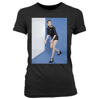 Barbara Palvin Women's Junior Cut Crewneck T-Shirt