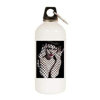 Edita Vilkeviciute White Water Bottle With Carabiner