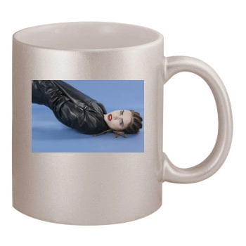 Barbara Palvin 11oz Metallic Silver Mug