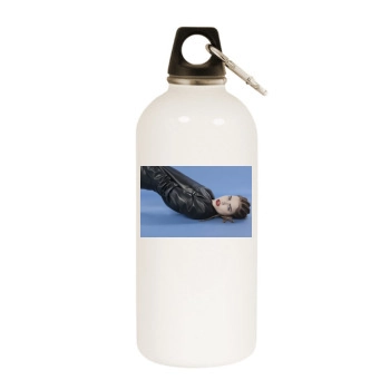 Barbara Palvin White Water Bottle With Carabiner