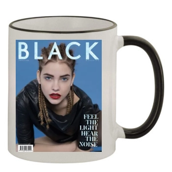 Barbara Palvin 11oz Colored Rim & Handle Mug