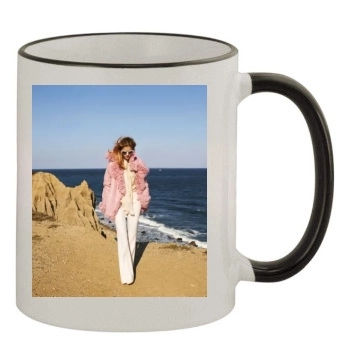 Barbara Palvin 11oz Colored Rim & Handle Mug