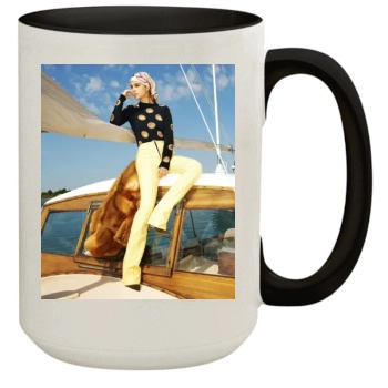 Barbara Palvin 15oz Colored Inner & Handle Mug