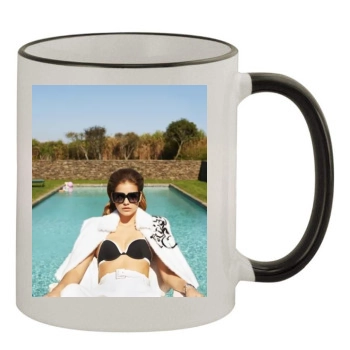 Barbara Palvin 11oz Colored Rim & Handle Mug