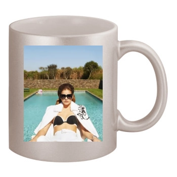 Barbara Palvin 11oz Metallic Silver Mug