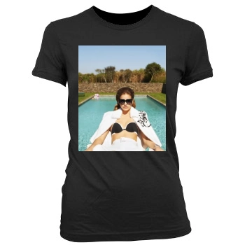 Barbara Palvin Women's Junior Cut Crewneck T-Shirt