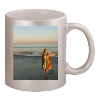 Barbara Palvin 11oz Metallic Silver Mug