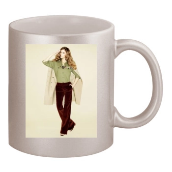 Barbara Palvin 11oz Metallic Silver Mug