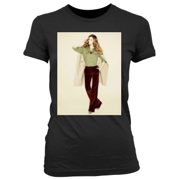 Barbara Palvin Women's Junior Cut Crewneck T-Shirt