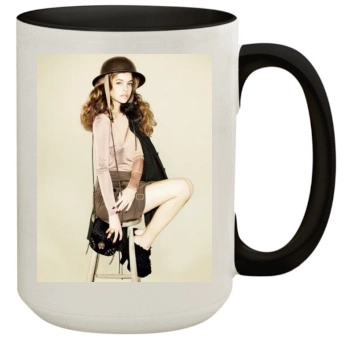 Barbara Palvin 15oz Colored Inner & Handle Mug