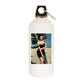 Bleona White Water Bottle With Carabiner