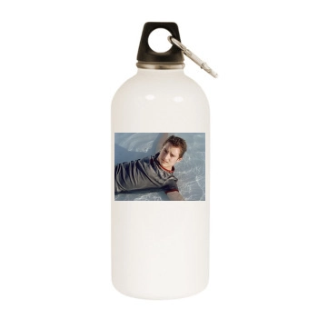 Elijah Wood White Water Bottle With Carabiner