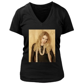 Elisabeth Harnois Women's Deep V-Neck TShirt