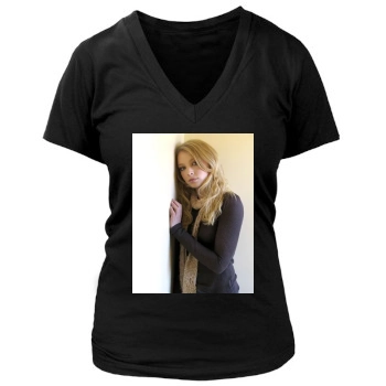 Elisabeth Harnois Women's Deep V-Neck TShirt