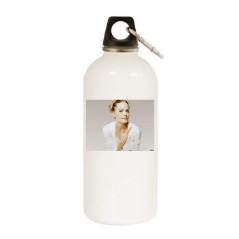 Elisabeth Shue White Water Bottle With Carabiner