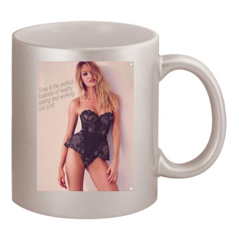 Candice Swanepoel 11oz Metallic Silver Mug