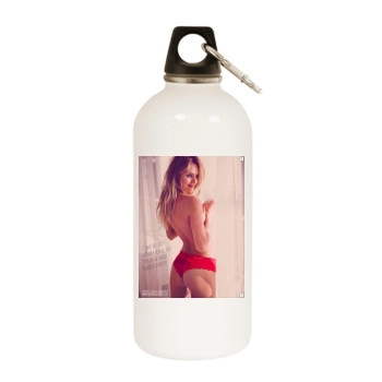 Candice Swanepoel White Water Bottle With Carabiner