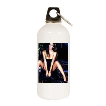 Elisabetta Gregoraci White Water Bottle With Carabiner