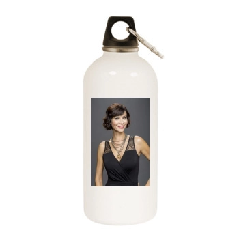 Catherine Bell White Water Bottle With Carabiner