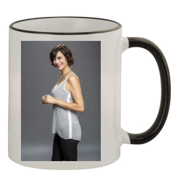 Catherine Bell 11oz Colored Rim & Handle Mug