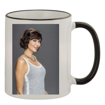 Catherine Bell 11oz Colored Rim & Handle Mug