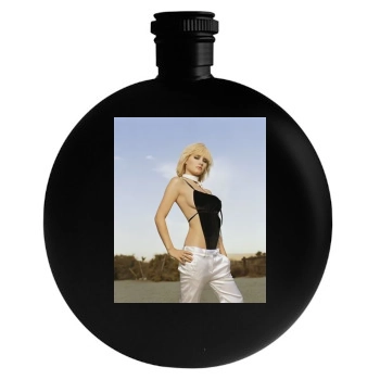 Elisha Cuthbert Round Flask