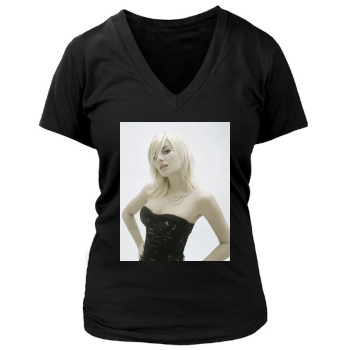 Elisha Cuthbert Women's Deep V-Neck TShirt