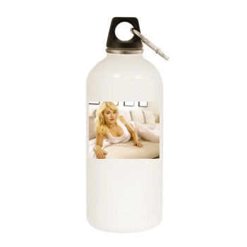 Elisha Cuthbert White Water Bottle With Carabiner