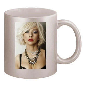 Christina Aguilera 11oz Metallic Silver Mug