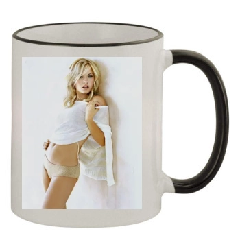 Elisha Cuthbert 11oz Colored Rim & Handle Mug