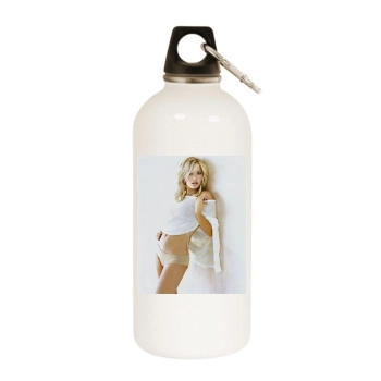 Elisha Cuthbert White Water Bottle With Carabiner