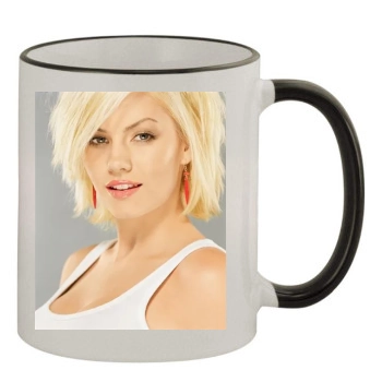 Elisha Cuthbert 11oz Colored Rim & Handle Mug