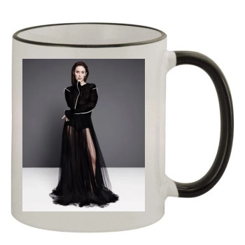 Emily Blunt 11oz Colored Rim & Handle Mug