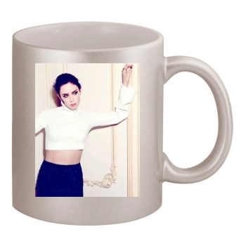 Emily Blunt 11oz Metallic Silver Mug