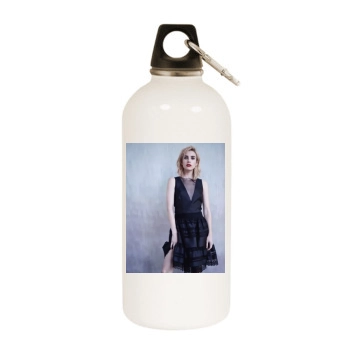 Emma Roberts White Water Bottle With Carabiner