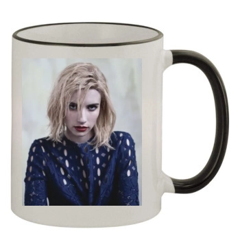 Emma Roberts 11oz Colored Rim & Handle Mug