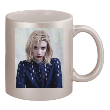 Emma Roberts 11oz Metallic Silver Mug