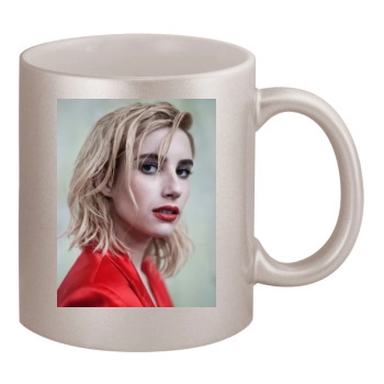 Emma Roberts 11oz Metallic Silver Mug