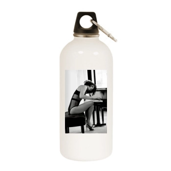 Evangeline Lilly White Water Bottle With Carabiner