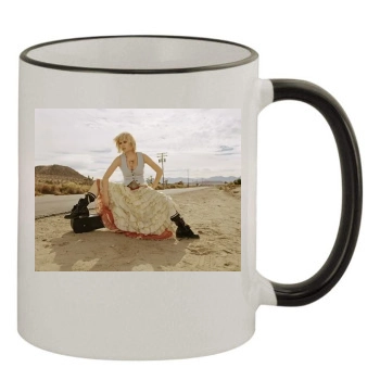 Elisha Cuthbert 11oz Colored Rim & Handle Mug