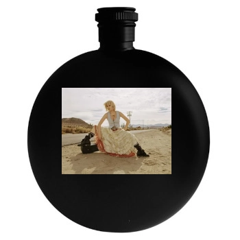 Elisha Cuthbert Round Flask