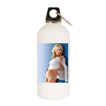 Elisha Cuthbert White Water Bottle With Carabiner