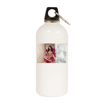 Jaclyn Swedberg White Water Bottle With Carabiner