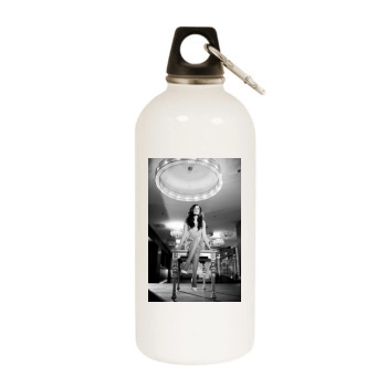 Jasmin Wagner White Water Bottle With Carabiner